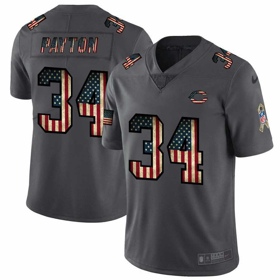 Nike Bears 34 Walter Payton 2019 Salute To Service USA Flag Fashion Limited Jersey Dyin,We sell and wholesale Nike Bears 34 Walter Payton 2019 Salute To Service USA Flag Fashion Limited Jersey Dyin on line form chian!